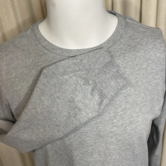 ❗️LAST CHANCE❗️EXCELLENT CONDITION! GEORGE HEATHER GREY SOFT LONG SLEEVE TEE M - Picture 3 of 10